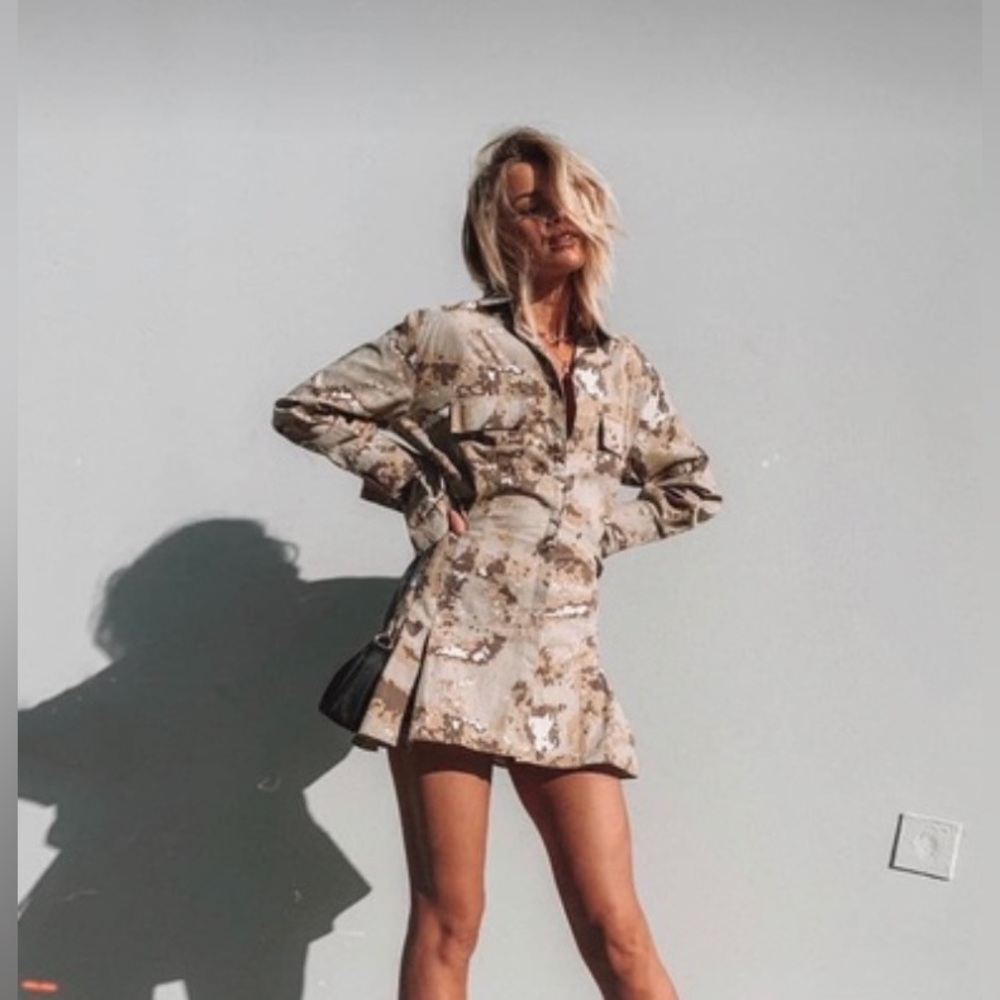 Lioness cover girl camo dress